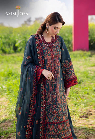Lawn-3PC Embroidered Shirt with Chiffon Embroidered Dupatta- 5085