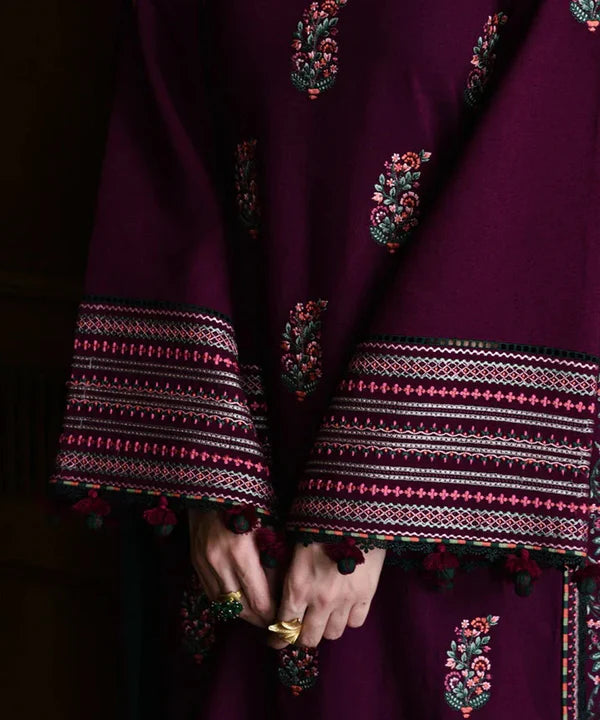 3PC Embroidered Shirt with Embroidered Dupatta-5168