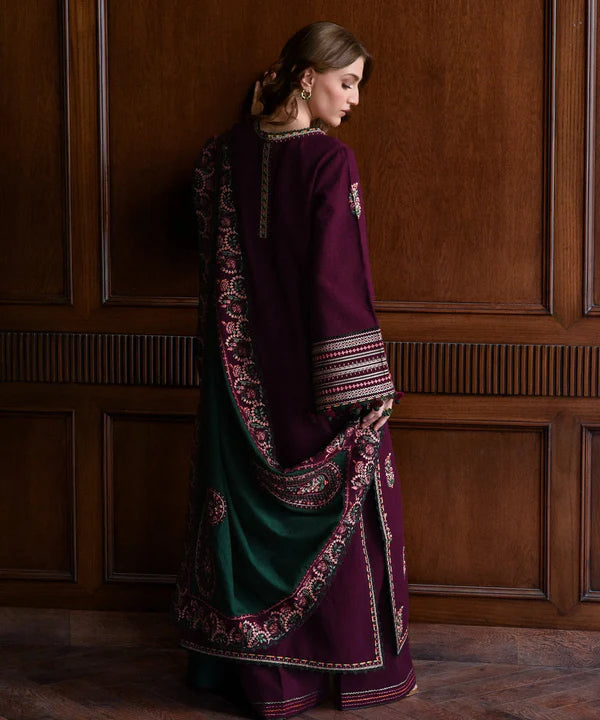 3PC Embroidered Shirt with Embroidered Dupatta-5168