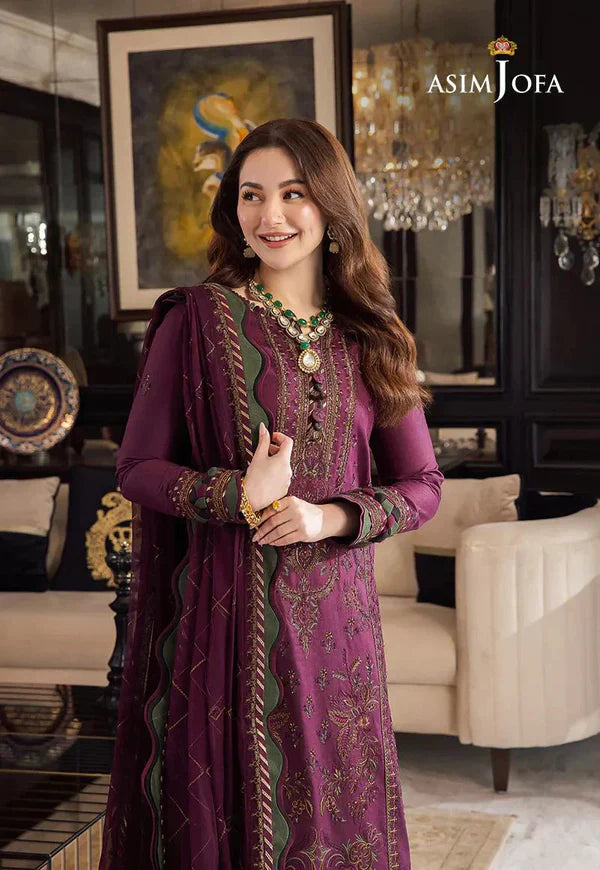 Lawn 3PC Embroidered With Chiffon Embroidered Dupatta- 5015