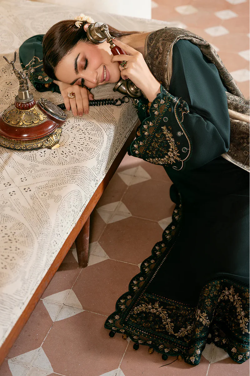 Lawn-3PC Embroidered Shirt with Digital Printed Jacquard Dupatta-5042