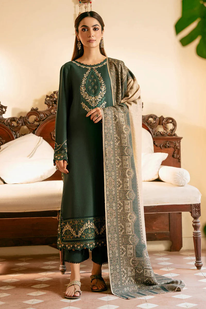 Lawn-3PC Embroidered Shirt with Digital Printed Jacquard Dupatta-5042
