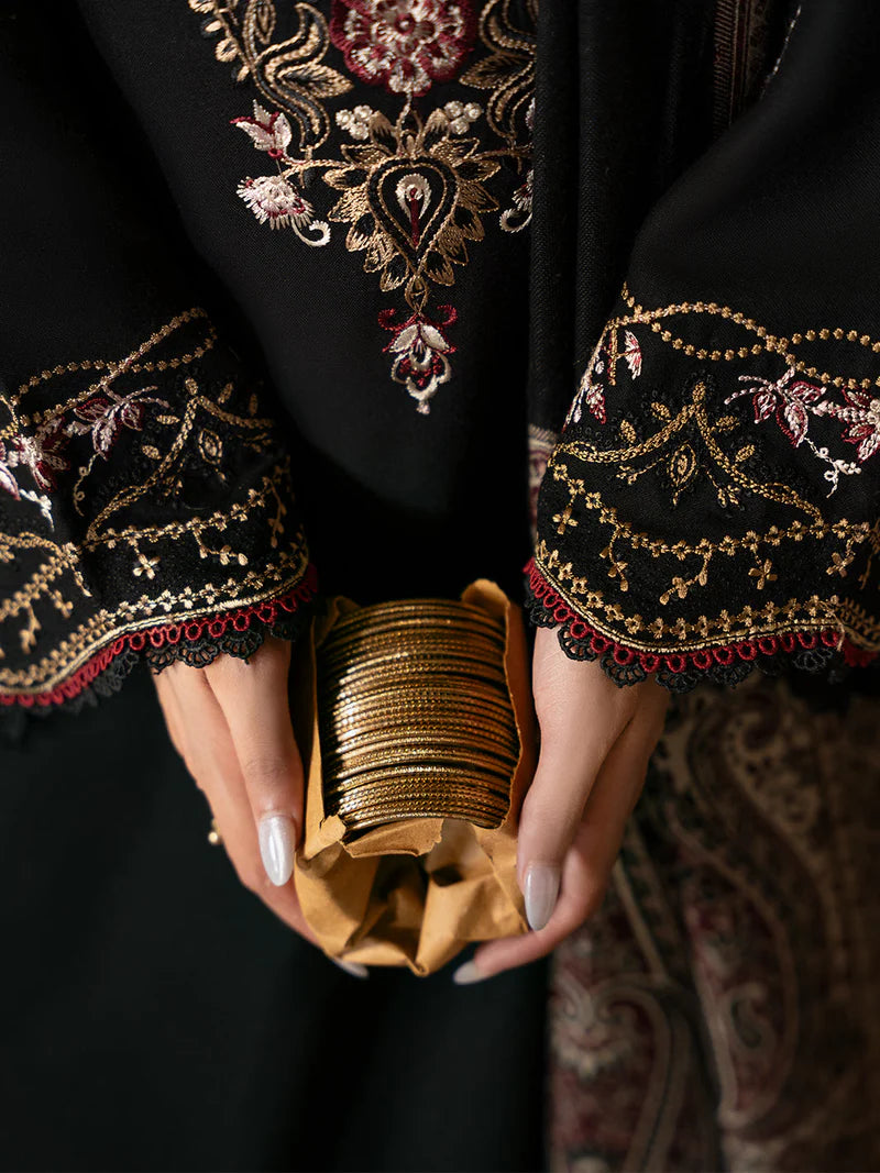 Lawn-3PC Embroidered Shirt with Digital Printed Jauqard Dupatta- 5011