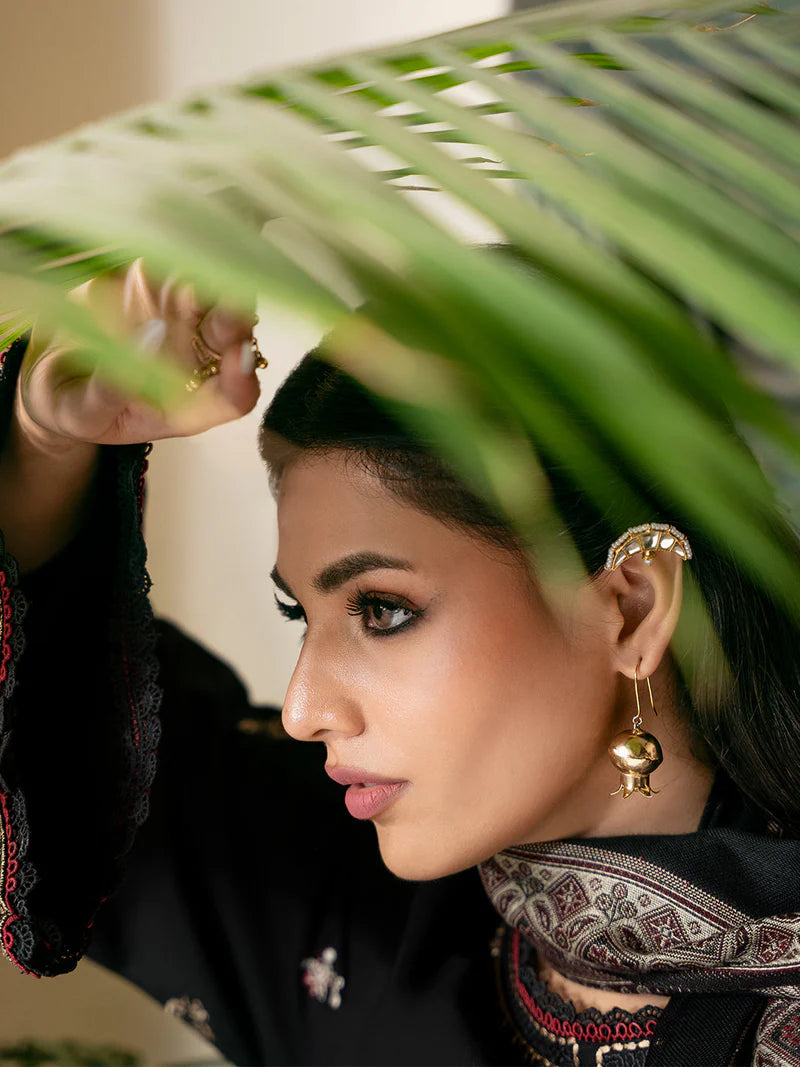 Lawn-3PC Embroidered Shirt with Digital Printed Jauqard Dupatta- 5011