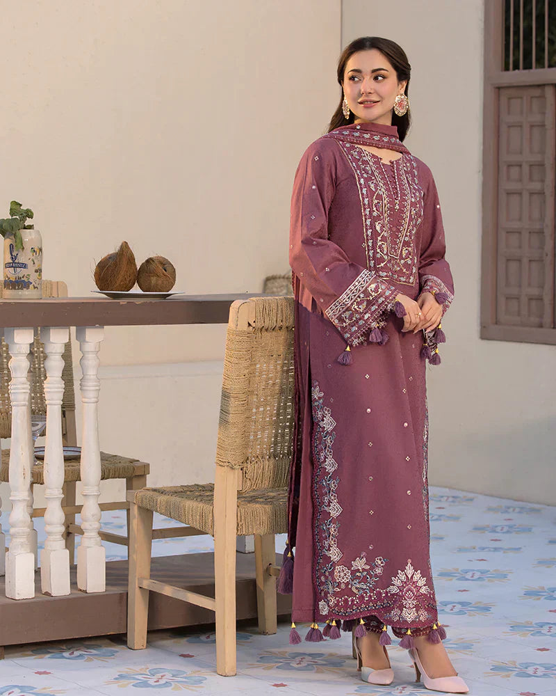 Lawn-3PC Embroidered Shirt with Chiffon Embroidered Dupatta- 5064