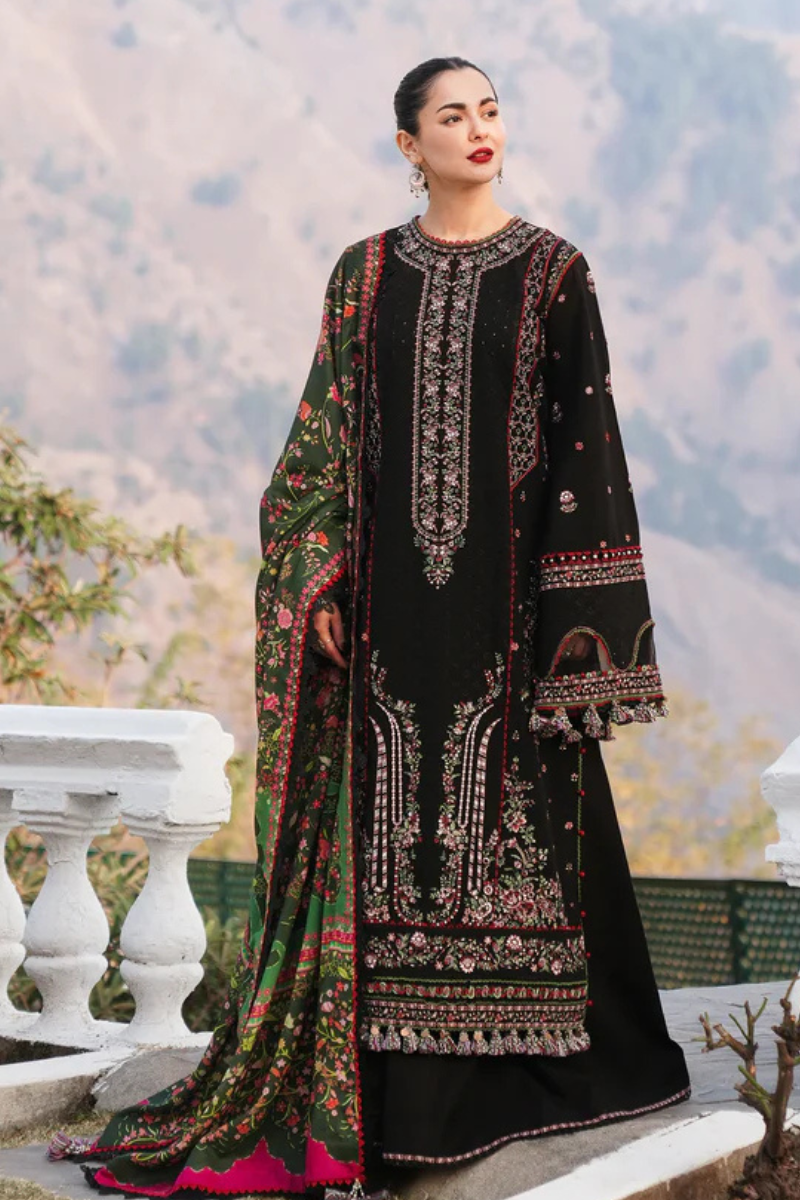 Lawn-3PC Embroidered with Digital Printed Jacquard Dupatta-5132
