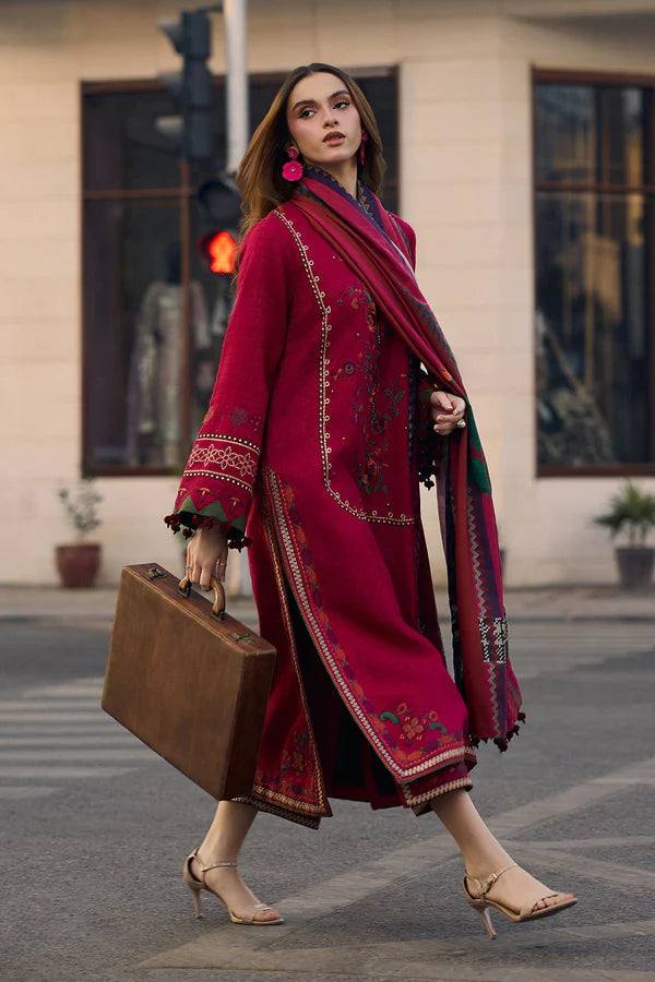 Lawn-3PC Embroidered Shirt with Digital Printed Jacquard Dupatta-5069