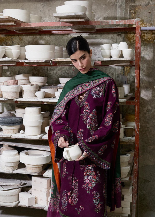 Lawn-3PC Embroidered Shirt With Digital Printed Jauqard Dupatta-5119